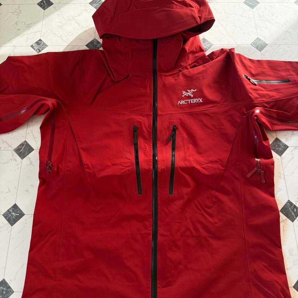 Arc'teryx Alpha SV Gore-Tex Pro Jacket Red Waterproof Shell Hooded Size L